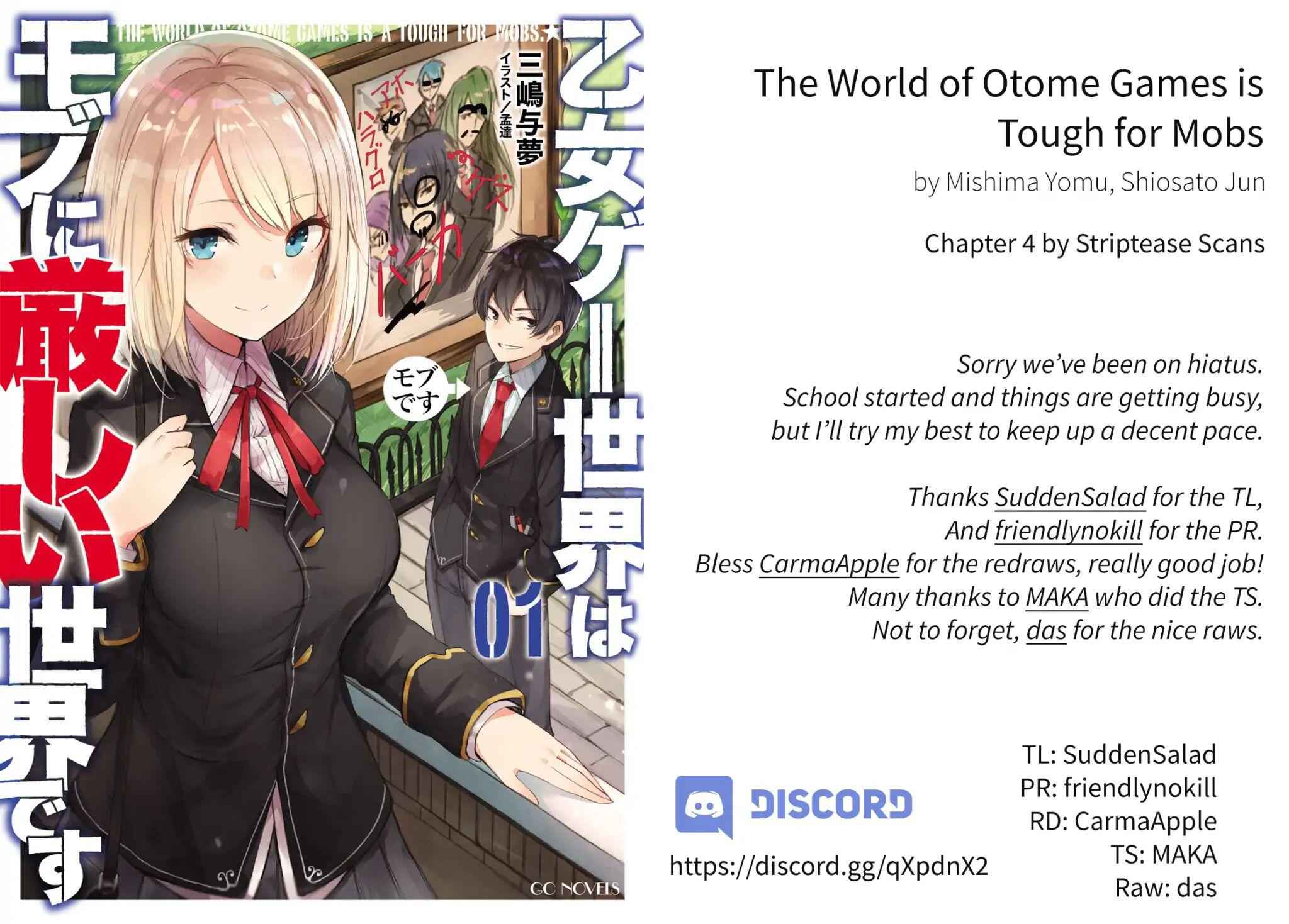 The World of Otome Games Is Tough for Mobs Chapter 4 1